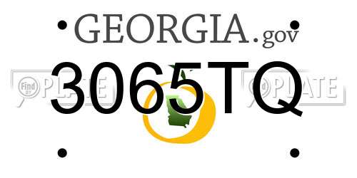 3065TQ Georgia License Plate