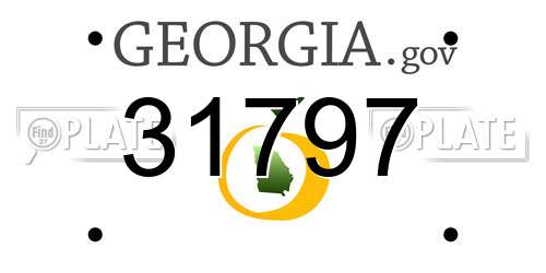 31797 Georgia License Plate