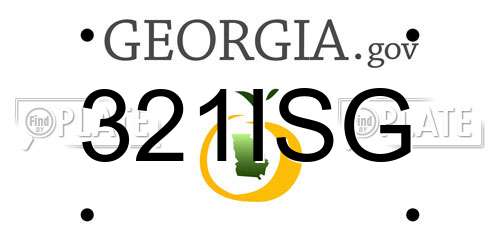 321ISG Georgia License Plate