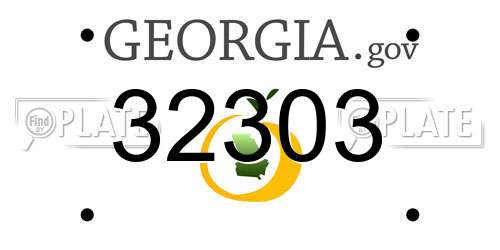 32303 Georgia License Plate