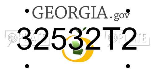 32532T2 Georgia License Plate