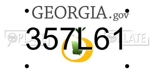 357L61 Georgia License Plate
