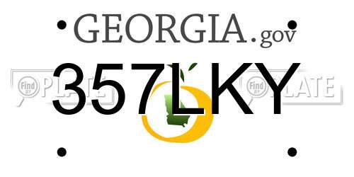 357LKY Georgia License Plate