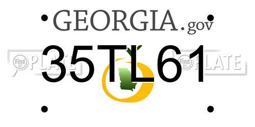 35TL61 Georgia License Plate
