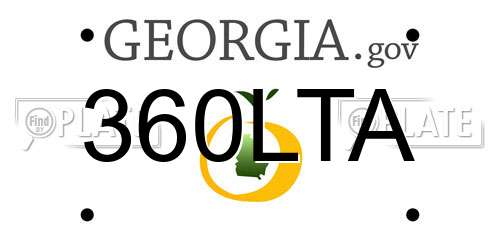 360LTA Georgia License Plate