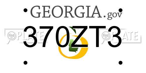 370ZT3 Georgia License Plate