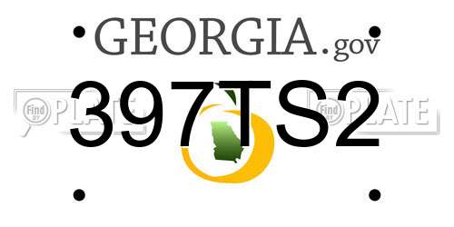 397TS2 Georgia License Plate