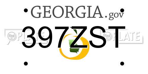 397ZST Georgia License Plate