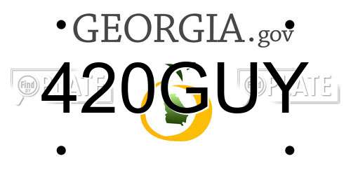 420GUY Georgia License Plate