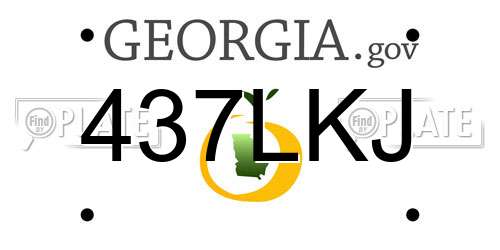 437LKJ Georgia License Plate
