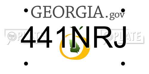 441NRJ Georgia License Plate