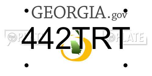 442TRT Georgia License Plate