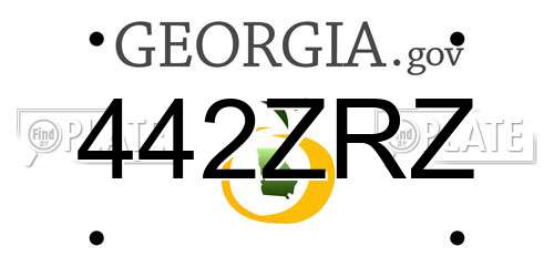 442ZRZ Georgia License Plate