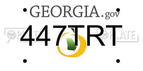 447TRT Georgia License Plate