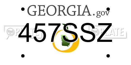 457SSZ Georgia License Plate
