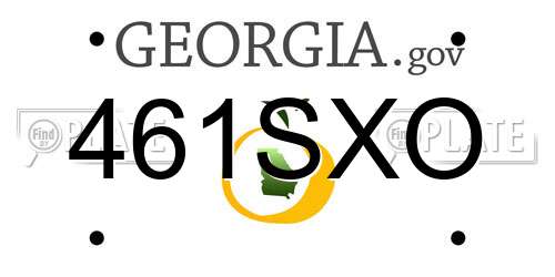 461SXO Georgia License Plate