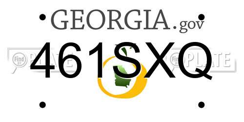 461SXQ Georgia License Plate