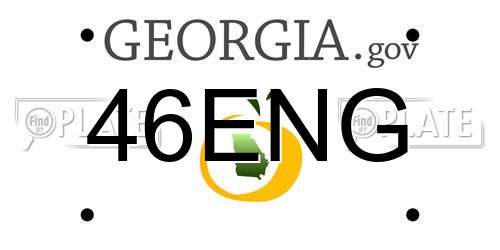 46ENG Georgia License Plate