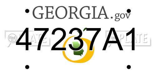 47237A1 Georgia License Plate