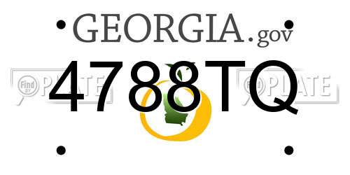 4788TQ Georgia License Plate