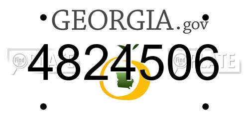 4824506 Georgia License Plate