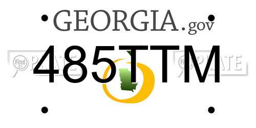 485TTM Georgia License Plate