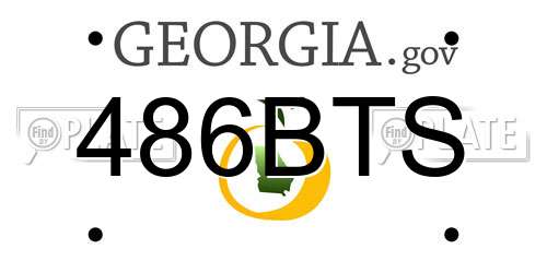 486BTS Georgia License Plate
