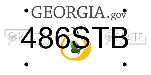 486STB Georgia License Plate