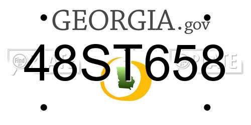 48ST658 Georgia License Plate