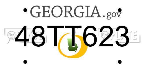 48TT623 Georgia License Plate
