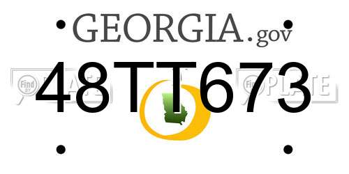 48TT673 Georgia License Plate
