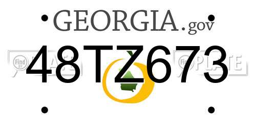 48TZ673 Georgia License Plate