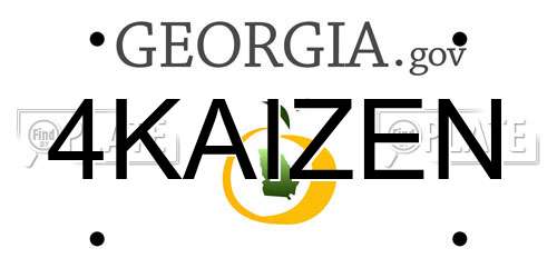 4KAIZEN Georgia License Plate
