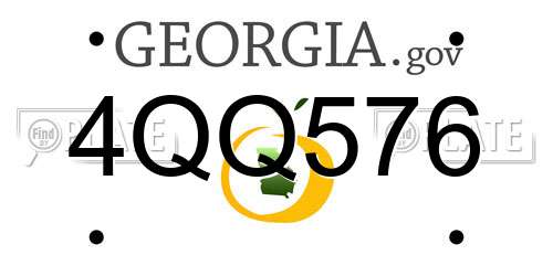 4QQ576 Georgia License Plate