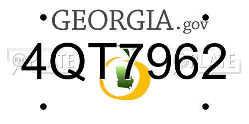 4QT7962 Georgia License Plate