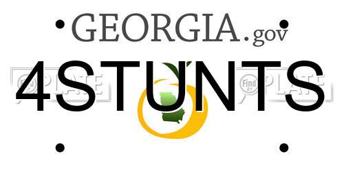 4STUNTS Georgia License Plate