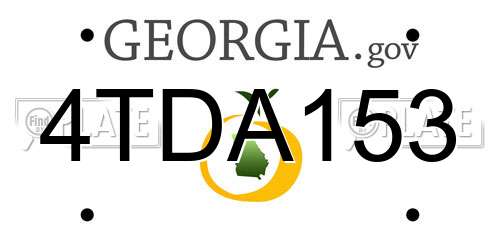 4TDA153 Georgia License Plate