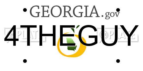 4THEGUY Georgia License Plate