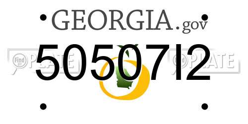 50507I2 Georgia License Plate