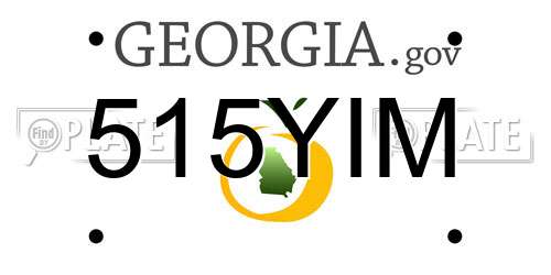 515YIM Georgia License Plate