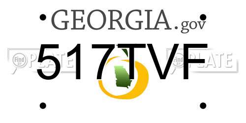 517TVF Georgia License Plate