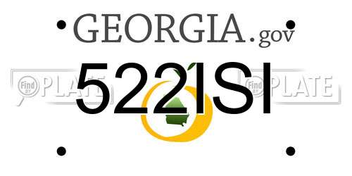 522ISI Georgia License Plate