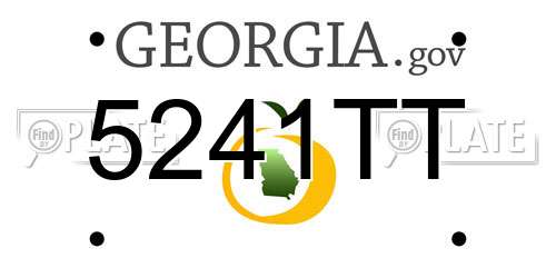 5241TT Georgia License Plate