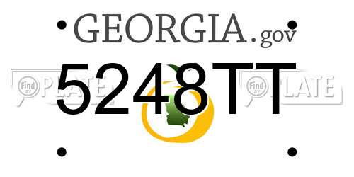 5248TT Georgia License Plate