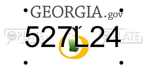 527L24 Georgia License Plate