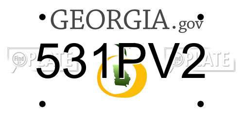 531PV2 Georgia License Plate