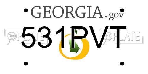 531PVT Georgia License Plate