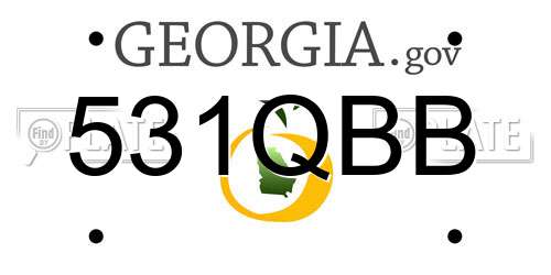 531QBB Georgia License Plate