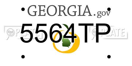 5564TP Georgia License Plate