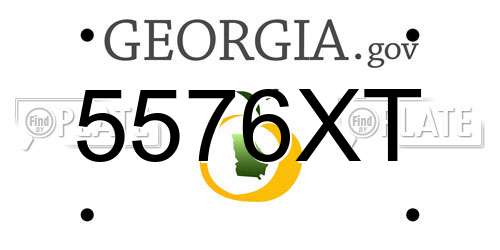 5576XT Georgia License Plate